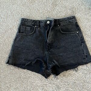 Zara denim short black size 6
